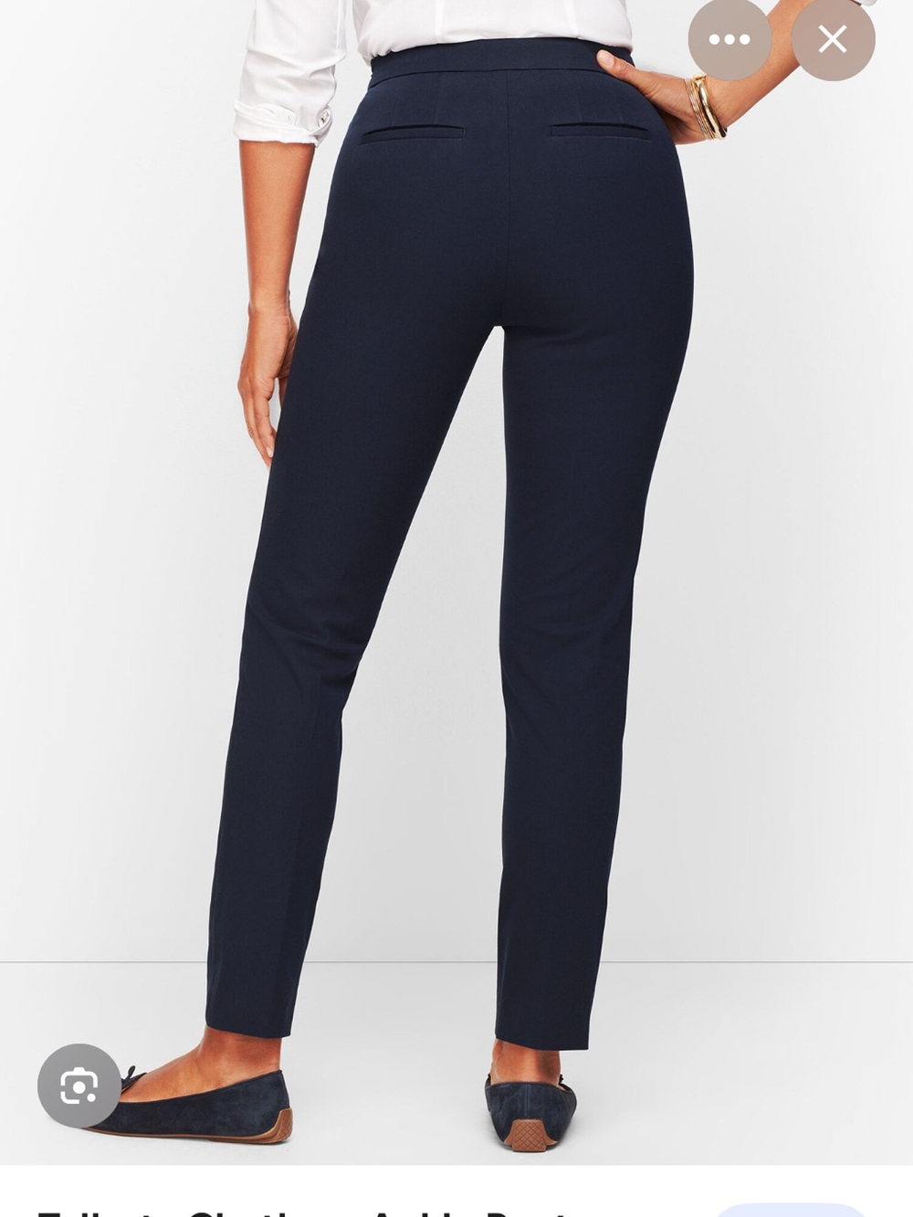 Talbots Women’s Chatham Slim Ankle  Pants - Navy, Size 10